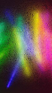 Preview wallpaper neon, light, bubbles, surface, colorful