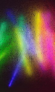 Preview wallpaper neon, light, bubbles, surface, colorful
