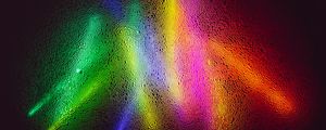 Preview wallpaper neon, light, bubbles, surface, colorful