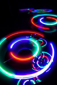 Preview wallpaper neon, light, circles, freezelight, abstraction