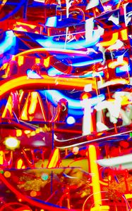 Preview wallpaper neon, light, colorful, bright, abstraction, chaotic