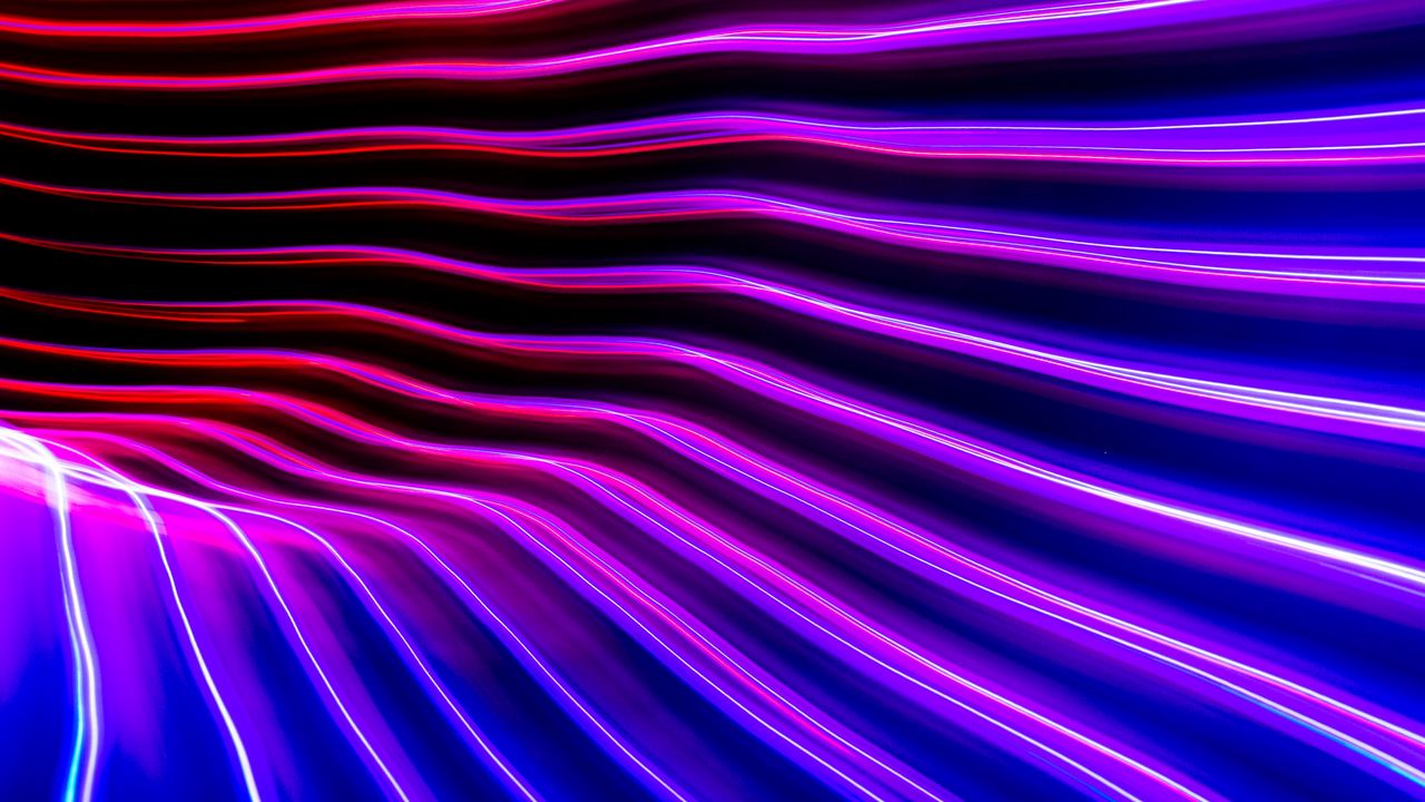 Wallpaper neon, light, curves, freezelight, long exposure, abstraction