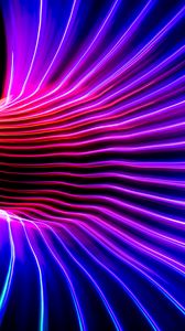 Preview wallpaper neon, light, curves, freezelight, long exposure, abstraction