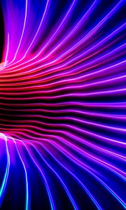 Preview wallpaper neon, light, curves, freezelight, long exposure, abstraction