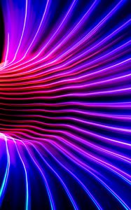 Preview wallpaper neon, light, curves, freezelight, long exposure, abstraction