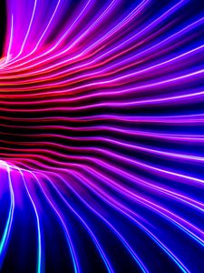 Preview wallpaper neon, light, curves, freezelight, long exposure, abstraction