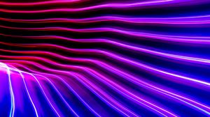 Preview wallpaper neon, light, curves, freezelight, long exposure, abstraction