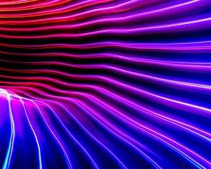 Preview wallpaper neon, light, curves, freezelight, long exposure, abstraction
