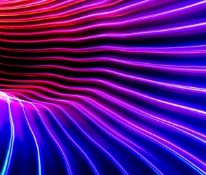 Preview wallpaper neon, light, curves, freezelight, long exposure, abstraction