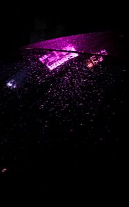 Preview wallpaper neon, light, drops, reflection, wet