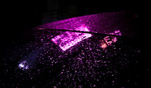 Preview wallpaper neon, light, drops, reflection, wet