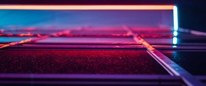 Preview wallpaper neon, light, line, form, dark