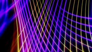 Preview wallpaper neon, light, lines, mesh, freezelight, abstraction