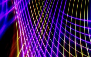 Preview wallpaper neon, light, lines, mesh, freezelight, abstraction