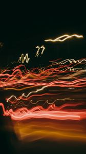 Preview wallpaper neon, light, long exposure, blur, abstraction