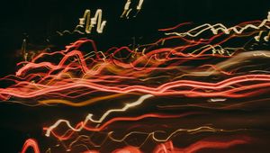 Preview wallpaper neon, light, long exposure, blur, abstraction
