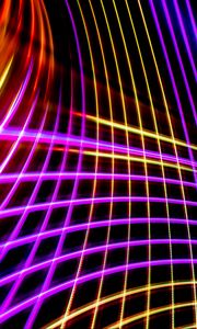 Preview wallpaper neon, light, mesh, freezelight, abstraction