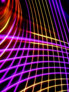 Preview wallpaper neon, light, mesh, freezelight, abstraction