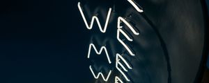 Preview wallpaper neon, light, words, text