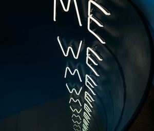 Preview wallpaper neon, light, words, text