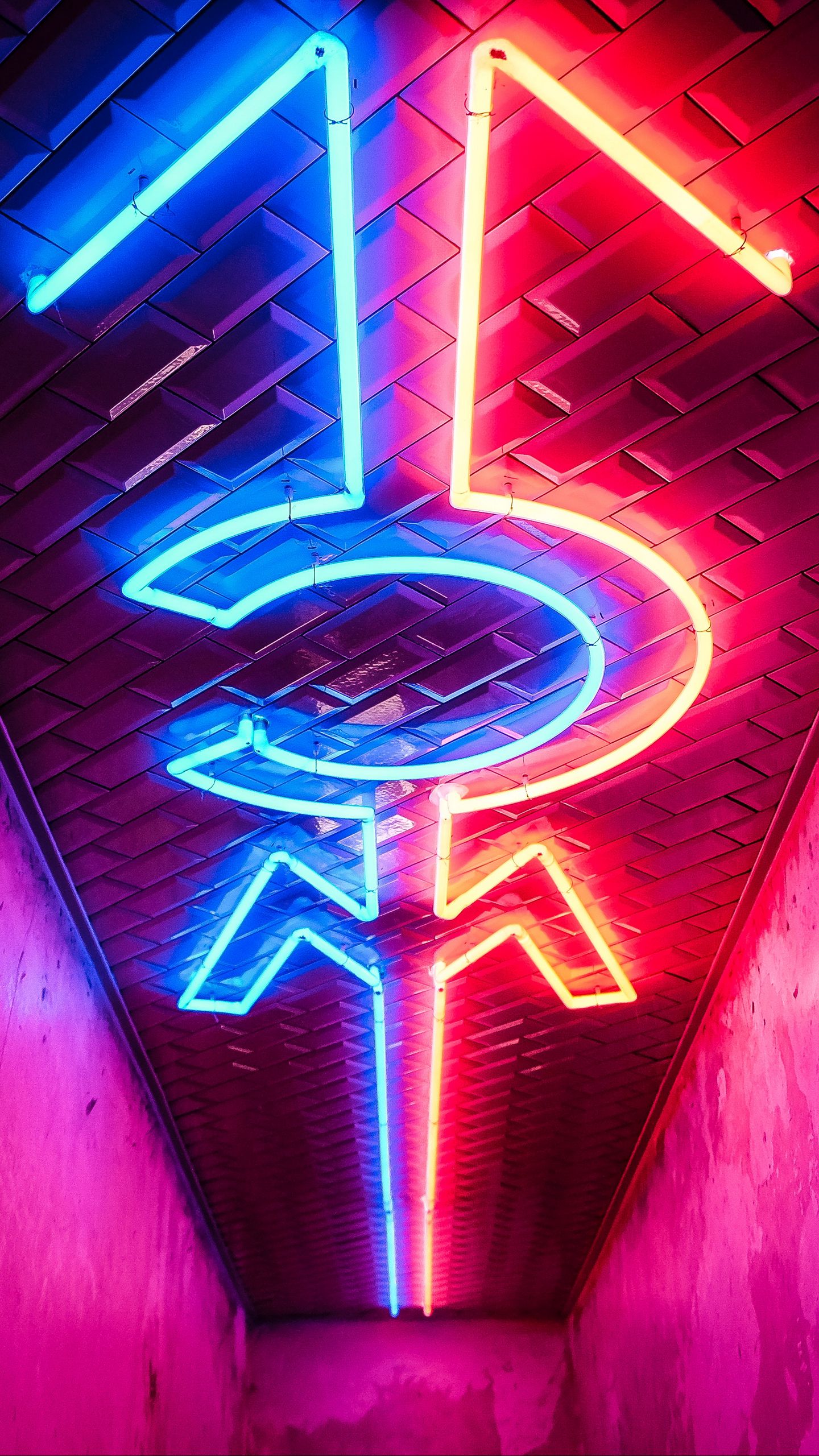 Download wallpaper 1440x2560 neon, lighting, direction, ceiling qhd samsung  galaxy s6, s7, edge, note, lg g4 hd background