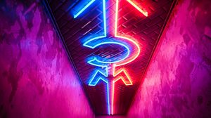 Preview wallpaper neon, lighting, direction, ceiling