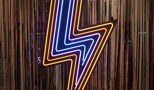 Preview wallpaper neon, lightning, sign, glow, light