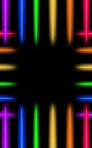 Preview wallpaper neon, line, glow, colorful, iridescent