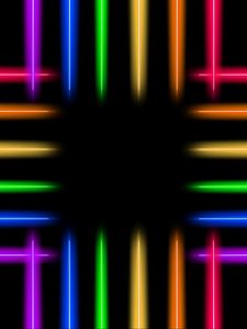 Preview wallpaper neon, line, glow, colorful, iridescent