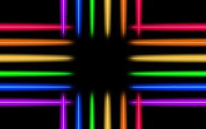Preview wallpaper neon, line, glow, colorful, iridescent