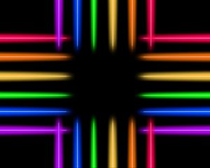 Preview wallpaper neon, line, glow, colorful, iridescent