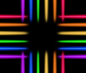 Preview wallpaper neon, line, glow, colorful, iridescent