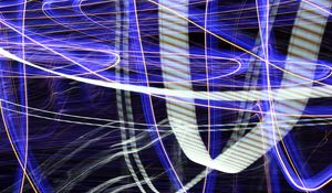 Preview wallpaper neon, line, wavy, bright