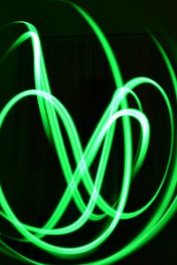 Preview wallpaper neon, lines, plexus, green