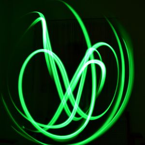 Preview wallpaper neon, lines, plexus, green