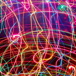 Preview wallpaper neon, lines, plexus, light, bright