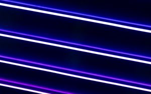 Preview wallpaper neon, lines, stripes, light, blue