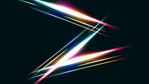 Preview wallpaper neon, lines, stripes, light, dark