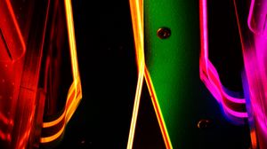 Preview wallpaper neon, multicolored, light, lines