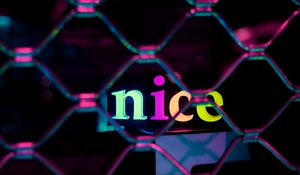 Preview wallpaper neon, nice, text, word, glow, multicolored