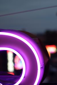 Preview wallpaper neon, purple, lilac, form, backlight