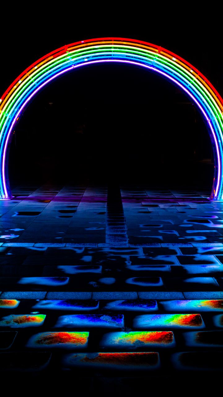 Cool Rainbow Galaxy Wallpaper Download  MOONAZ