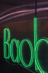 Preview wallpaper neon, sign, text, letters, green, light