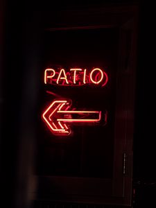 Preview wallpaper neon, sign, text, arrow, red