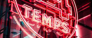 Preview wallpaper neon, signboard, inscription, light, red, electric