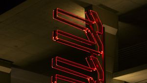 Preview wallpaper neon, signboard, light, lamps, red