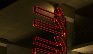 Preview wallpaper neon, signboard, light, lamps, red