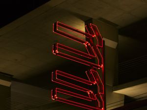 Preview wallpaper neon, signboard, light, lamps, red
