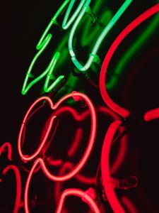 Preview wallpaper neon, signboard, light, dark