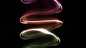 Preview wallpaper neon, spiral, twisting, glow, dark